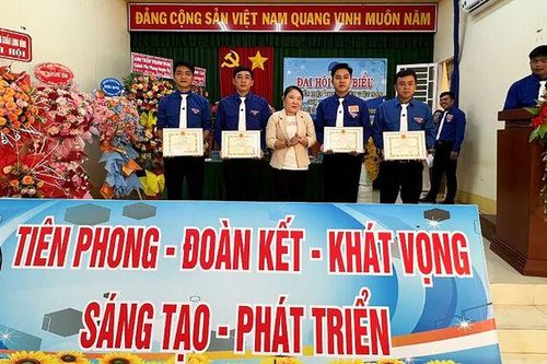 Thị trấn Long Bình tổ chức Đại hội Hội Liên hiệp Thanh niên Việt Nam, nhiệm kỳ 2024 - 2029