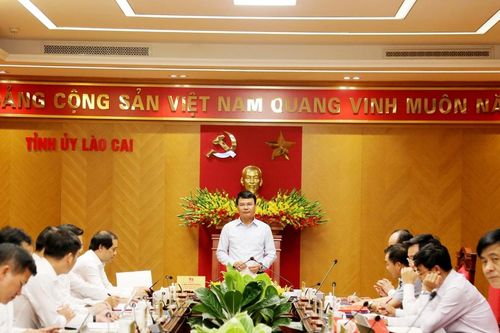 Thường trực Tỉnh ủy làm việc với Ban Thường vụ Huyện ủy Bảo Yên