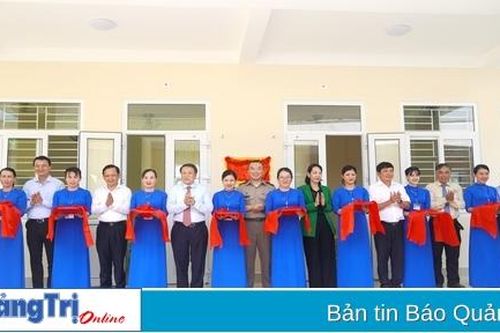 Khánh thành, bàn giao công trình Trường Mầm non Triệu Thuận