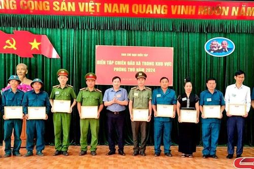 Diễn tập chiến đấu xã Chiềng Hặc và Sặp Vạt trong khu vực phòng thủ năm 2024