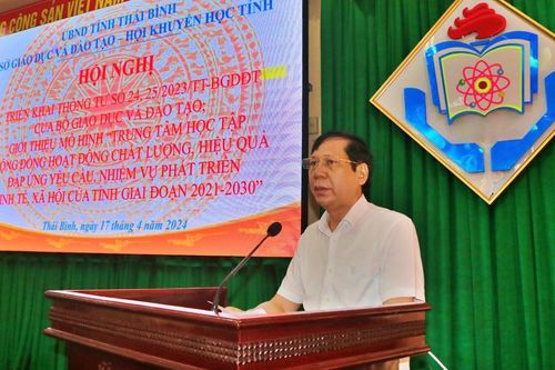 Thái Bình triển khai các Thông tư giáo dục, giới thiệu mô hình đổi mới trung tâm giáo dục cộng đồng