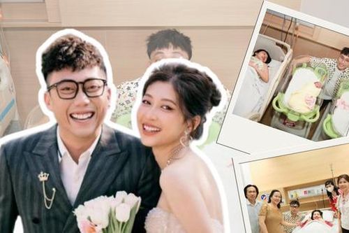 Vợ Ginô Tống - diễn viên Kim Chi sinh đôi 'rồng con' sau 7 năm bên nhau