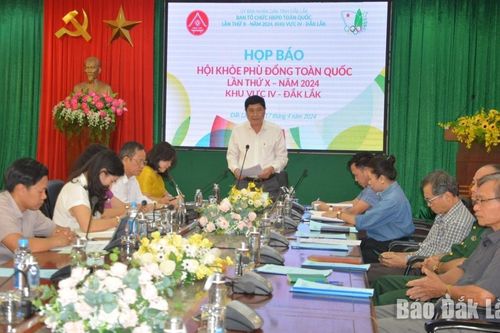 Lễ khai mạc Hội khỏe Phù Đổng toàn quốc lần thứ X năm 2024 khu vực IV - Đắk Lắk diễn ra chiều 20-4