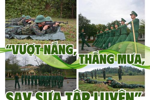 'Vượt nắng, thắng mưa, say sưa tập luyện'