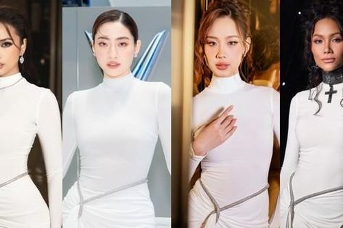 Dàn hậu Việt cùng diện váy bó sát của NTK Lê Thanh Hòa, H'Hen Niê nổi bật hơn hẳn