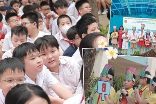 Tween Tiểu học Nam Thành Công xúc động, vui Liên hoan Chiến sĩ nhỏ Điện Biên