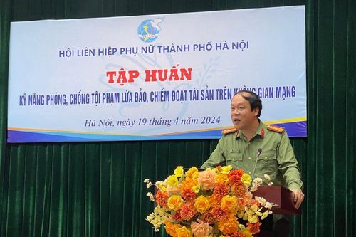Trang bị kỹ năng nhận diện tội phạm trên mạng cho phụ nữ Thủ đô
