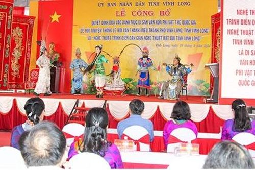 Vĩnh Long: Có thêm 2 di sản văn hóa phi vật thể quốc gia
