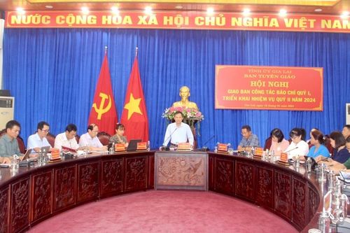 Ban Tuyên giáo Tỉnh ủy Gia Lai giao ban công tác báo chí quý I