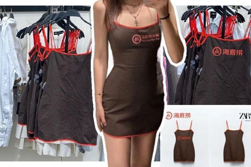 Váy Zara gây sốt vì giống tạp dề Haidilao