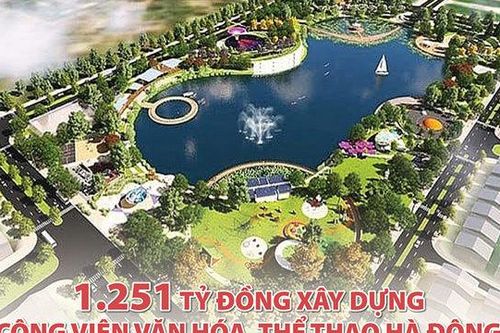 1.251 tỷ đồng xây dựng công viên văn hóa, thể thao Hà Đông