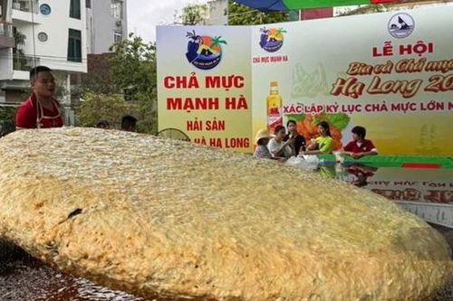 Quảng Ninh: chả mực nặng 200kg sẽ được phô diễn tại Lễ hội bia