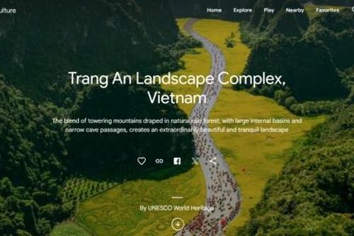 Quần thể Danh thắng Tràng An chính thức hiện diện trên 'bảo tàng số' Google Arts & Culture