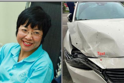 MC Thảo Vân lên tiếng sau vụ đâm xe khiến ô tô bị móp đầu