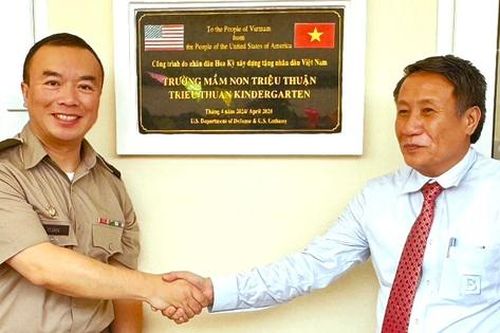Quảng Trị: Nhận bàn giao trường mầm non chống lũ do Hoa Kỳ hỗ trợ