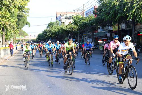 300 vận động viên tham dự Giải vô địch xe đạp Hành trình kết nối di sản Biên Hòa - Long Khánh năm 2024