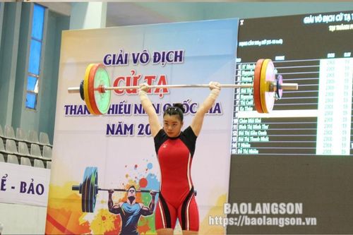 Vận động viên Lạng Sơn đoạt 3 huy chương vàng tại Giải vô địch cử tạ thanh thiếu niên quốc gia năm 2024