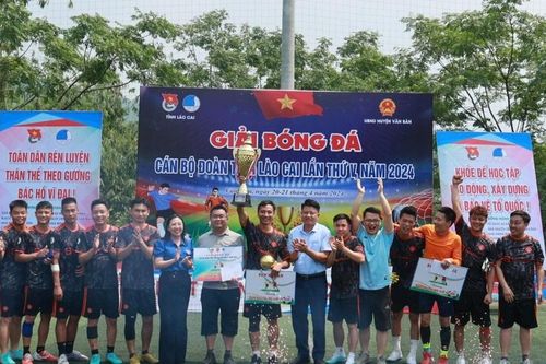Huyện đoàn Bắc Hà vô địch Giải bóng đá cán bộ đoàn tỉnh Lào Cai