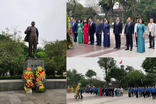 Lãnh đạo Hà Nội dâng hoa kỷ niệm 154 năm Ngày sinh V.I.Lênin