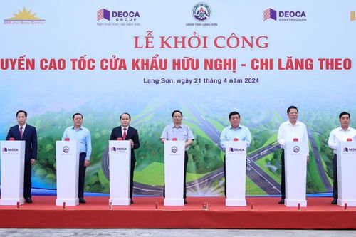 Thủ tướng Phạm Minh Chính phát lệnh khởi công xây dựng tuyến cao tốc cửa khẩu Hữu Nghị - Chi Lăng