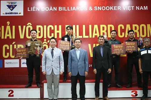 Kết thúc giải Vô địch Carom Cúp quốc gia – VBFS năm 2024: Đoàn TPHCM áp đảo