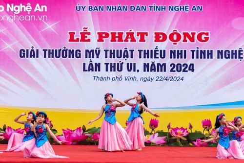 Nghệ An phát động Giải thưởng Mỹ thuật thiếu nhi lần thứ VI năm 2024