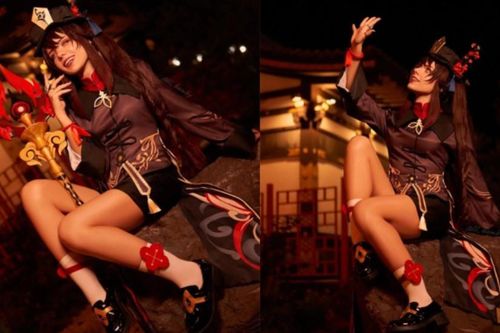 Cosplay Hu Tao phiên bản 'núi đồi', sức hút của nữ game thủ vẫn thua nhân vật mới nhà Genshin