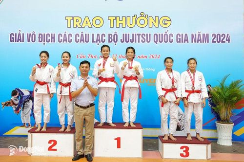 Đồng Nai đạt 5 huy chương vàng tại Giải vô địch Các câu lạc bộ Jujitsu quốc gia năm 2024