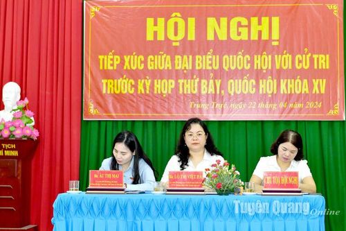 Đại biểu Quốc hội tỉnh tiếp xúc cử tri xã Trung Trực