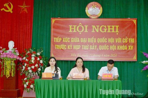 Đại biểu Quốc hội tỉnh tiếp xúc cử tri xã Tiến Bộ