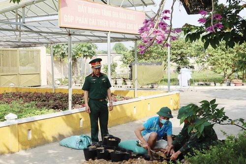 Điểm sáng doanh trại xanh