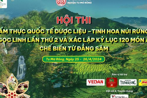 Hội thi ẩm thực dược liệu quốc tế 2024 sẽ công bố xác lập kỷ lục Việt Nam cho 120 món ăn từ sâm dây