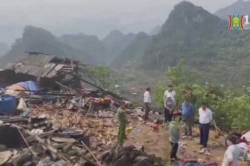 Mưa lớn, 1 người chết vì nhà sập tại Hà Giang