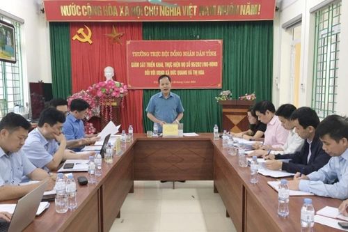 Giám sát tình hình thực hiện Nghị quyết số 95/2021/NQ-HĐND tại huyện Hạ Lang