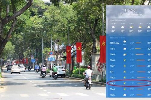 Dịp lễ 30/4 - 1/5, Hà Nội có nóng lên tới 41 độ C như ứng dụng thời tiết dự báo?