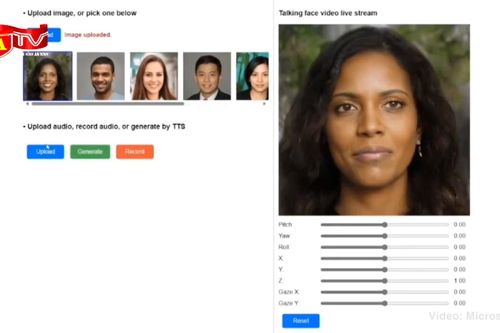 AI của Microsoft giúp ảnh chuyển động và nói chuyện