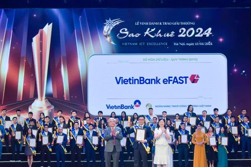 Ngân hàng VietinBank đạt 2 giải thưởng Sao Khuê năm 2024