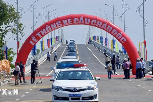 An Giang: Thông xe cầu Châu Đốc bắc qua sông Hậu, có tổng vốn trên 534 tỷ đồng