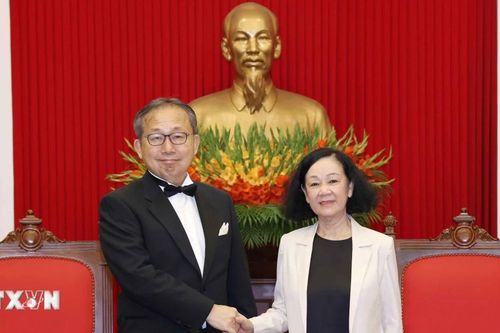 Thường trực Ban Bí thư Trương Thị Mai tiếp Đại sứ Nhật Bản Yamada Takio