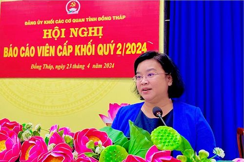 Hội nghị Báo cáo viên cấp Khối quý II/2024