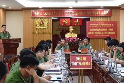 Công an Thanh Hóa làm tốt các mặt công tác Công an, nhận diện các nguy cơ, thách thức