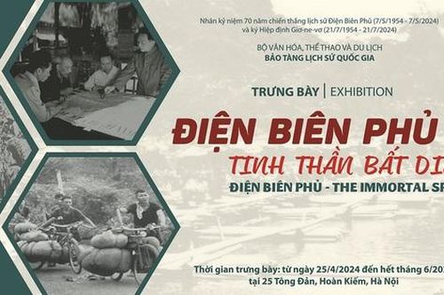 Trưng bày chuyên đề 'Điện Biên Phủ - Tinh thần bất diệt' tại Bảo tàng Lịch sử quốc gia từ ngày 25/4