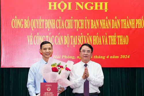 Hải Phòng: Bổ nhiệm Phó giám đốc Sở Văn hóa và Thể thao