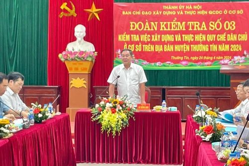 Huyện Thường Tín thực hiện tốt quy chế dân chủ, giúp ổn định tình hình