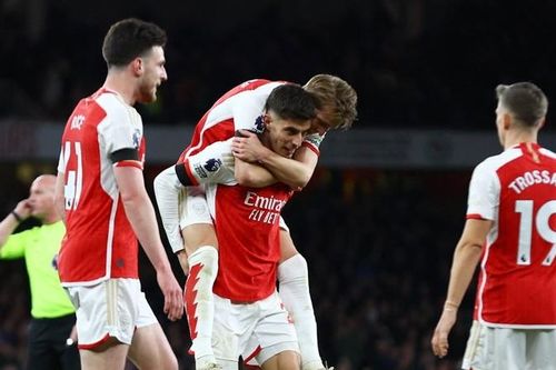 Ngoại hạng Anh vòng 29: Hình ảnh trận đấu Arsenal thắng 5-0 Chelsea