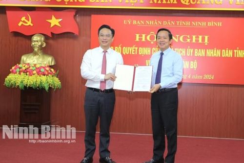 Bổ nhiệm ông Đặng Thái Sơn giữ chức Giám đốc Sở Tài chính tỉnh Ninh Bình