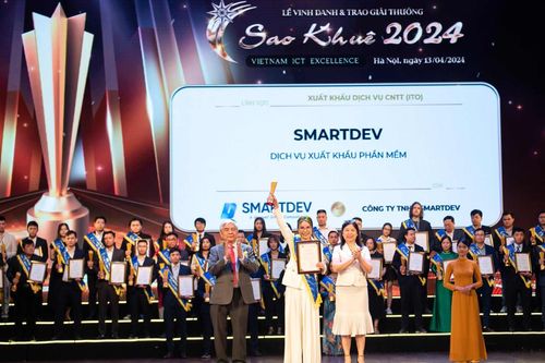 SmartDev giành 'cú đúp' giải thưởng Sao Khuê 2024
