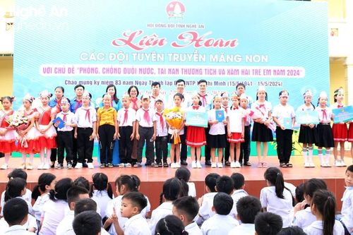 Liên hoan các Đội tuyên truyền măng non 'Phòng, chống đuối nước, tai nạn thương tích và xâm hại trẻ em' năm 2024