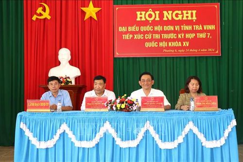 Cử tri Trà Vinh kiến nghị nhiều vấn đề liên quan hạ tầng cơ sở, sinh kế