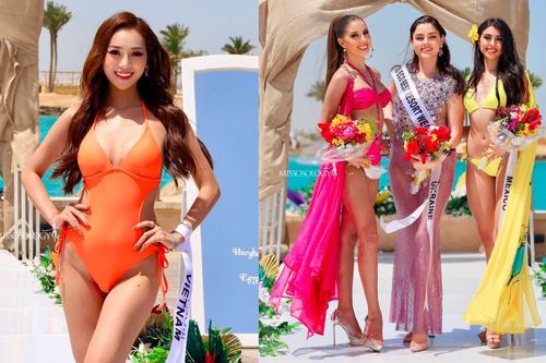 Trình diễn 'bốc lửa', Á hậu Việt vẫn trượt top 3 thí sinh xuất sắc nhất phần thi áo tắm